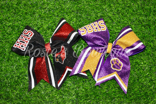 Cardinal Cheer Bow