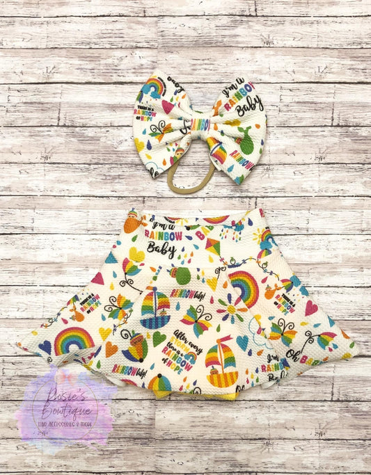 Rainbow Baby Skirt Bummie